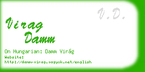 virag damm business card